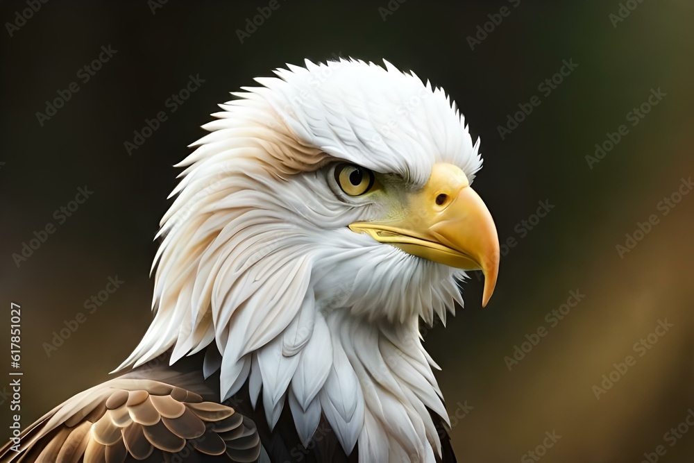 Eagle Face potriat close AI GENERATED Eagle Face potriat close AI GENERATED