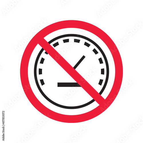 Free Download Forbidden Prohibited Warning, caution, attention, restriction label danger. Vector meter flat icon. Gauge vector icon. Do not use Speedometer measurement sign. Gauge symbol pictogram  - GFXLoad