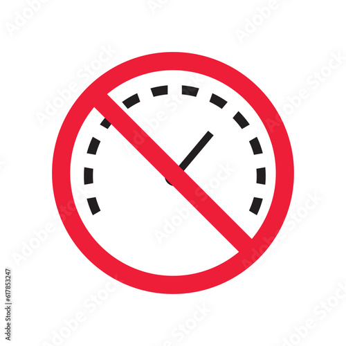 Free Download Forbidden Prohibited Warning, caution, attention, restriction label danger. Vector meter flat icon. Gauge vector icon. Do not use Speedometer measurement sign. Gauge symbol pictogram  - GFXLoad
