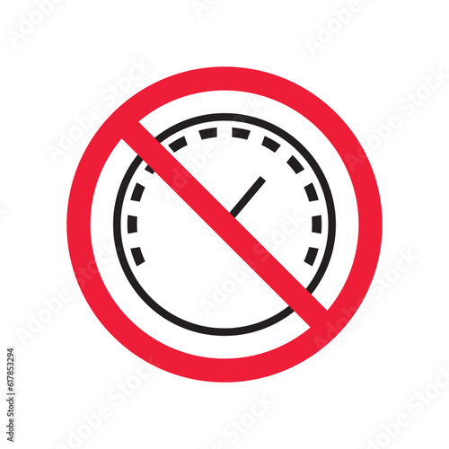Free Download Forbidden Prohibited Warning, caution, attention, restriction label danger. Vector meter flat icon. Gauge vector icon. Do not use Speedometer measurement sign. Gauge symbol pictogram  - GFXLoad