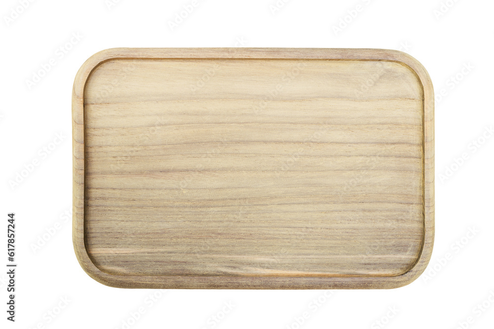 Wooden tray top view isolated background png. Wooden tray top view isolated background png.