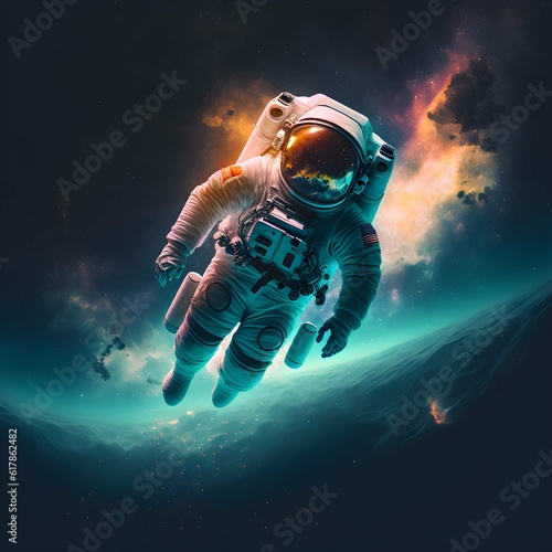 Fotografie, Obraz astronaut floating in space
