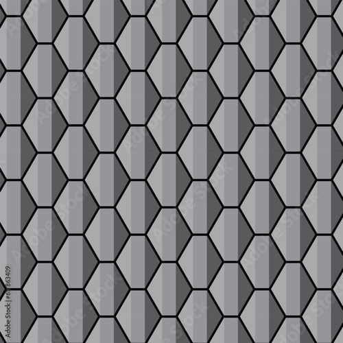 Fototapeta Naklejka Na Ścianę i Meble -  abstract monochrome geometric seamless repeatable pattern art.