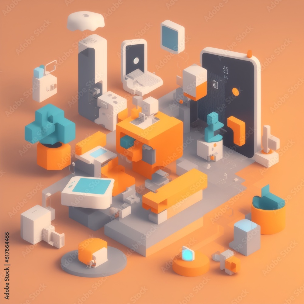 connected device, app, development, world, web development, clay rendering 3d icon, isometric connected device, app, development, world, web development, clay rendering 3d icon, isometric