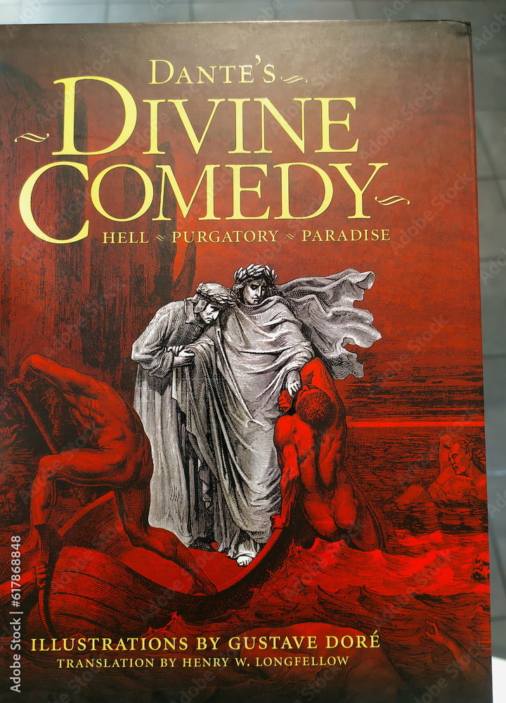 Illustration for Dante's Divine Comedy stock image