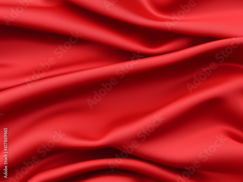 wave red silk fabric background