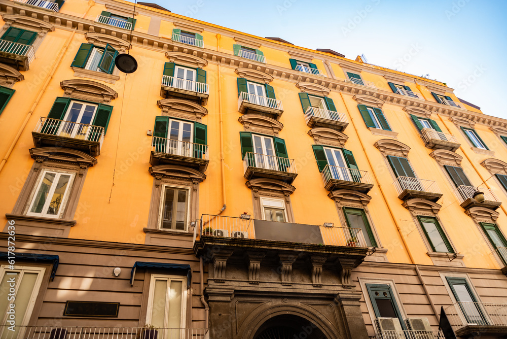 Fototapeta premium Naples, Campania, Italy Sixteenth-century noble palace, in the historical center of the city