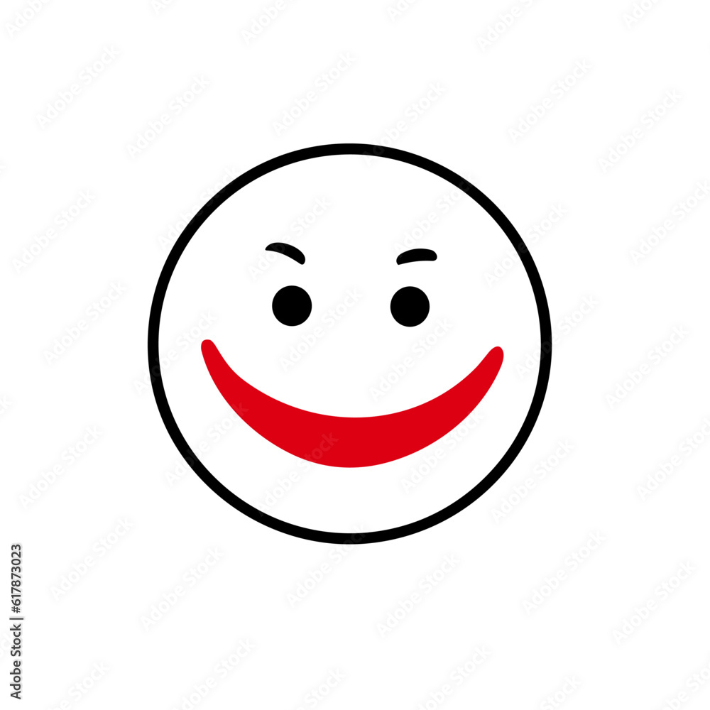 Fototapeta premium Expressive Communication: Smile Emoji Logo Vector Design for Positive Messaging