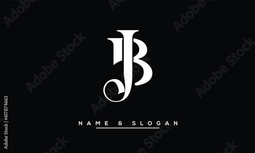 JB,  BJ,  J,  B  Abstract  Letters  Logo Monogram