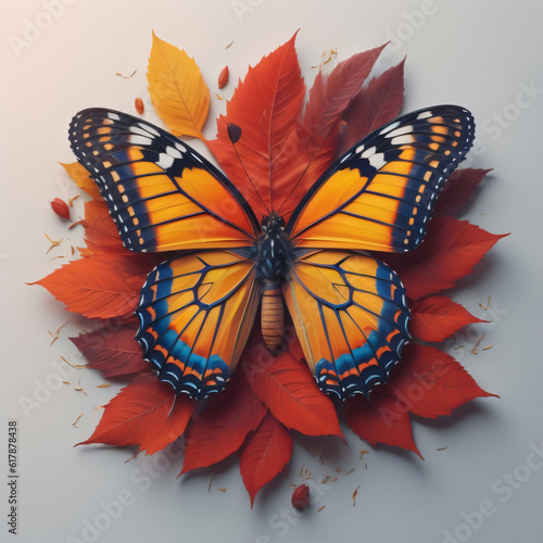 red and yellow butterfly