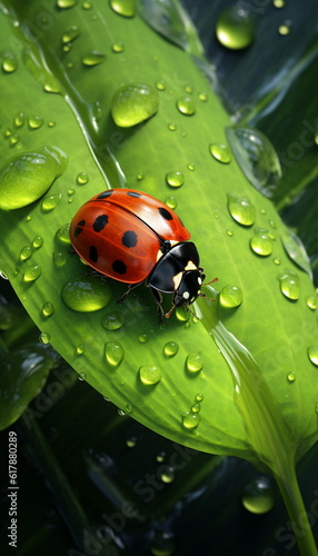 ladybug on leaf