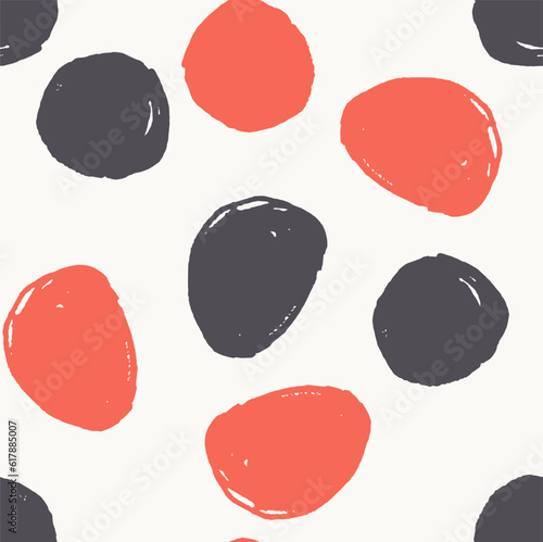 cute watercolor circles seamless pattern.Vector infinite repeating printing.Multicolored decor.Abstract Background Watercolor Falling Chaotic Figures. Fashionable artistic textiles.for fabric