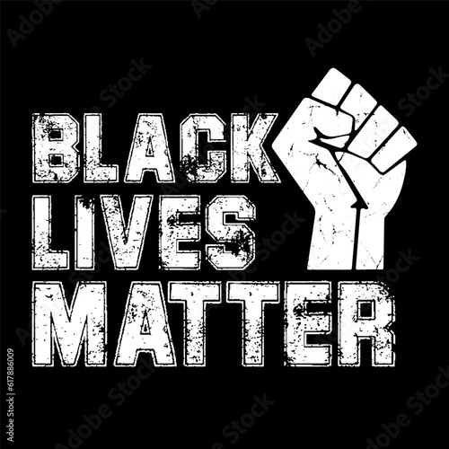 Black lives matter typography tshirt or poster design