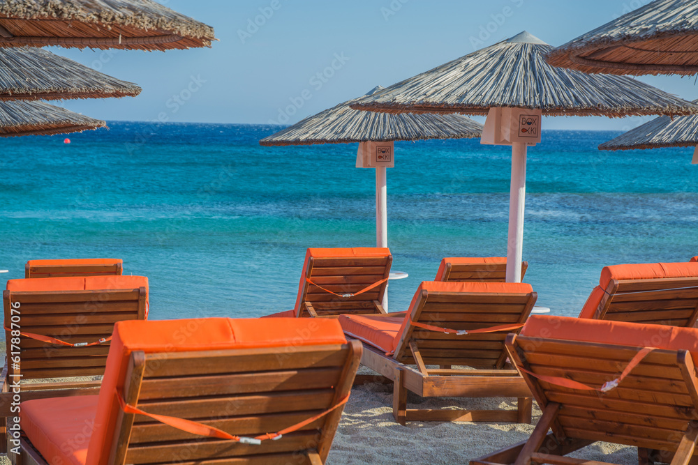 Fototapeta premium views of the village of Mykonos
