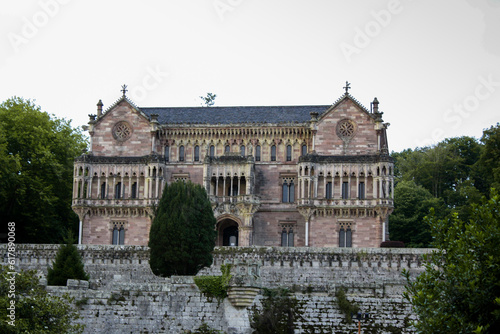 Sobrellano Palace or Palacio de Sobrellano in Comillas, Cantabria region of Spain photo