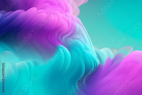 Captivating Color Smoky Flow Gradient: Lavender, Sky Blue, Emerald Green, Hot Pink background 1 © Dulanjaya