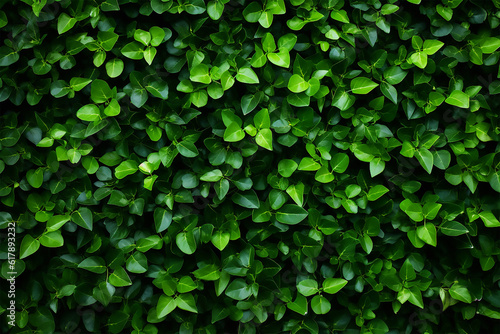 Fresh Leaves Background Generative AI