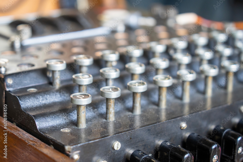 Enigma, the German cipher machine created for sending messages during World War 2 Enigma, the German cipher machine created for sending messages during World War 2