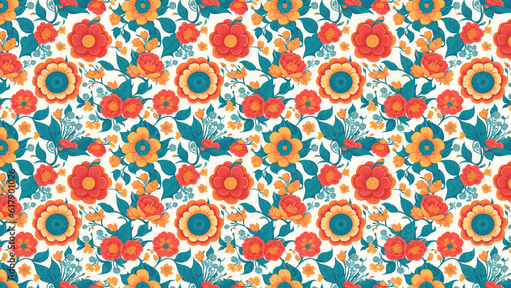 Vector-illustration-of-a-seamless-beautiful-flowers-pattern,-design-for-printing-on-fabric-and-textile,-wrapping-paper.-Wallpaper-for-walls Vector-illustration-of-a-seamless-beautiful-flowers-pattern,-design-for-printing-on-fabric-and-textile,-wrapping-paper.-Wallpaper-for-walls