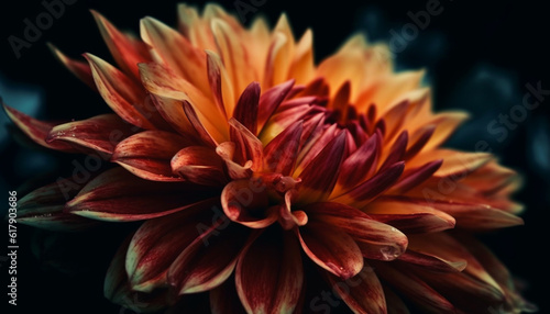 Vibrant dahlias bloom in nature beauty, a colorful bouquet gift generated by AI © Jemastock