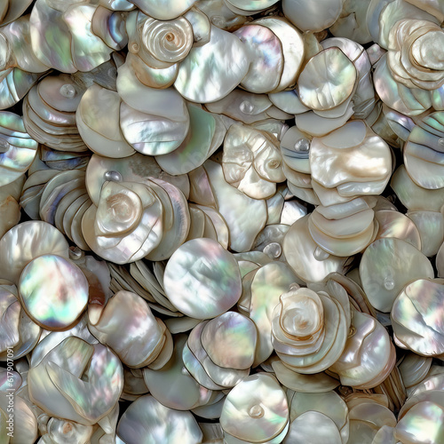 Pearl and Shell Gem Semi Precious Graphic Design Backgrounds