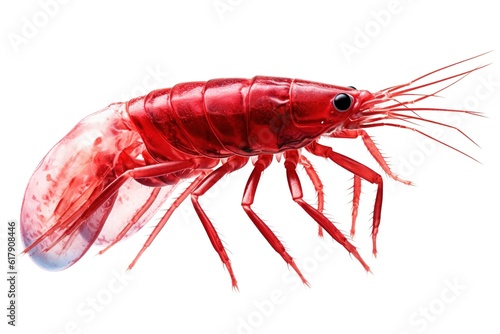 krill isolated on white. generated by AI.