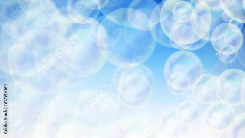 Soap bubble loop background material