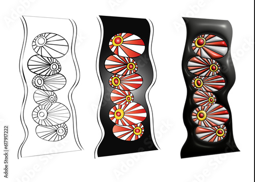 Modèle zectangle dessin a la main