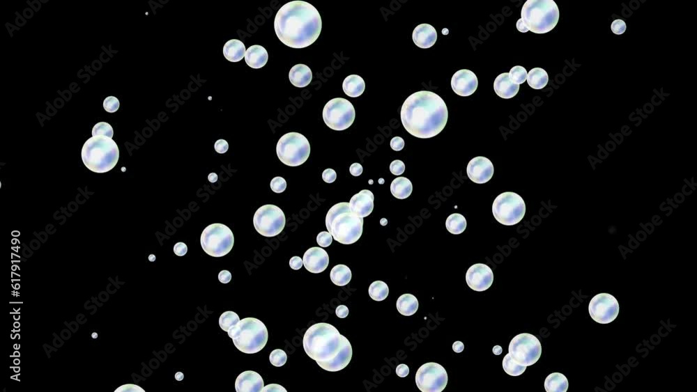 Soap bubble loop background material Soap bubble loop background material