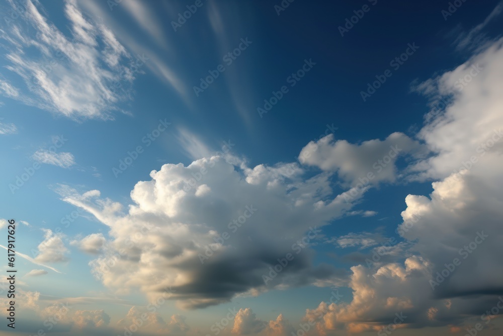 the view from the plane reveals white clouds at sunset. AI Generated the view from the plane reveals white clouds at sunset. AI Generated