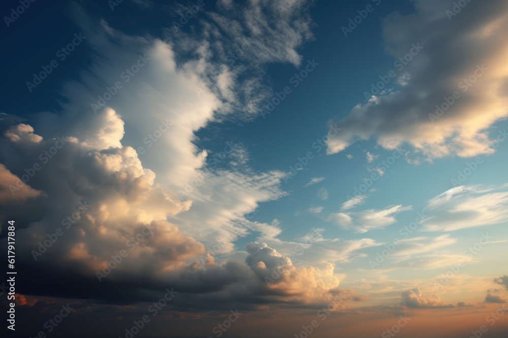 aerial view of clouds from an airplane. AI Generated aerial view of clouds from an airplane. AI Generated