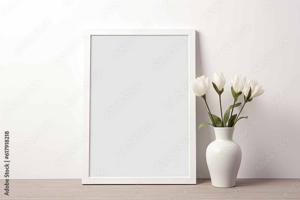 Blank Minimalistic Frame Mock-up - High-Resolution Stock Image for Modern, Sleek Design Concepts Blank Minimalistic Frame Mock-up - High-Resolution Stock Image for Modern, Sleek Design Concepts