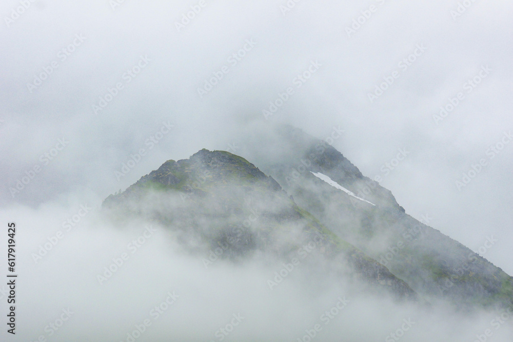 fog over the mountains