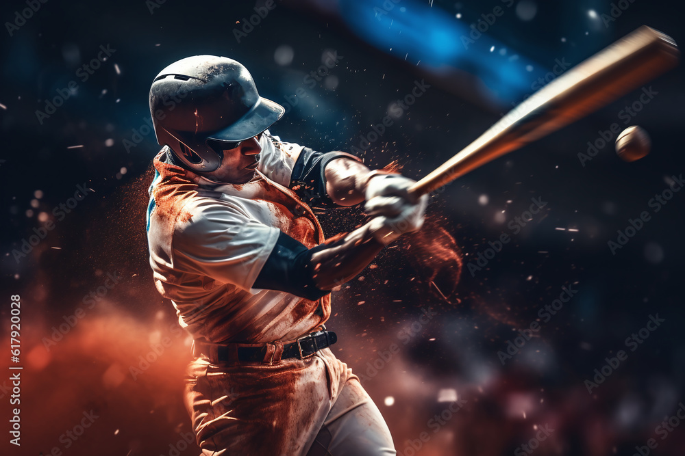 Graphic sketch of a baseball player in motion.