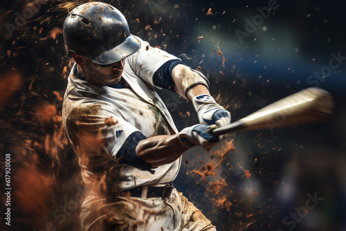 Graphic sketch of a baseball player in motion. 