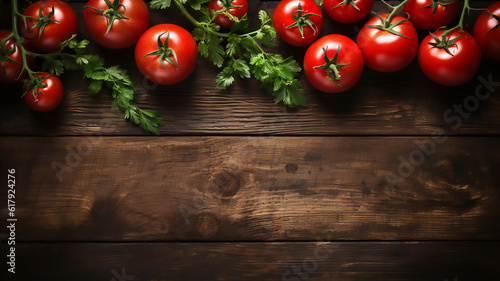 ripe fresh organic tomato. generative ai