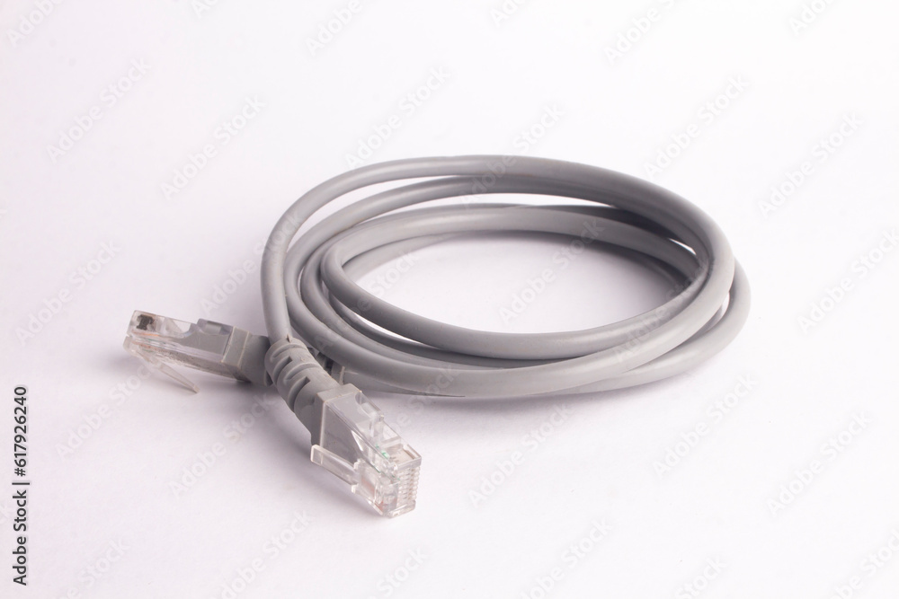 lan cable isolated on white background lan cable isolated on white background