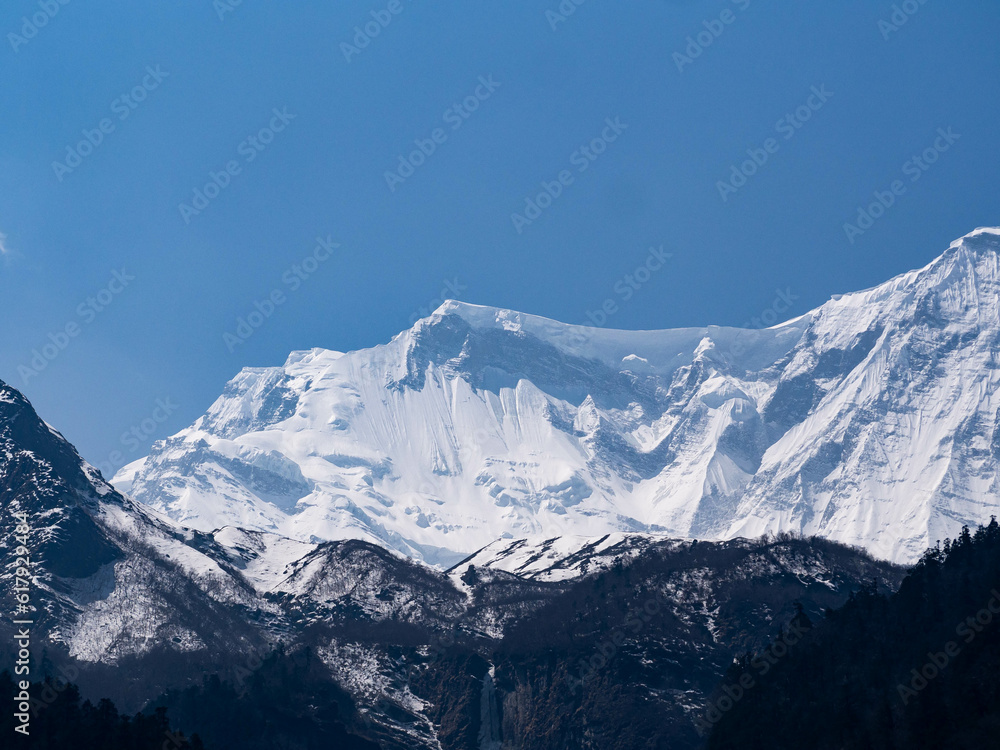 Annapurna II with snow