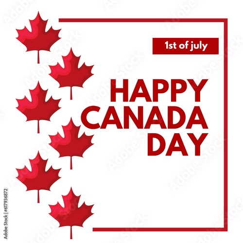 Premium Vector   Vector illustration for Happy canada day 1st july © NOE_REAL