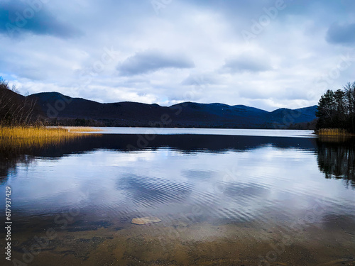 lake and mountains