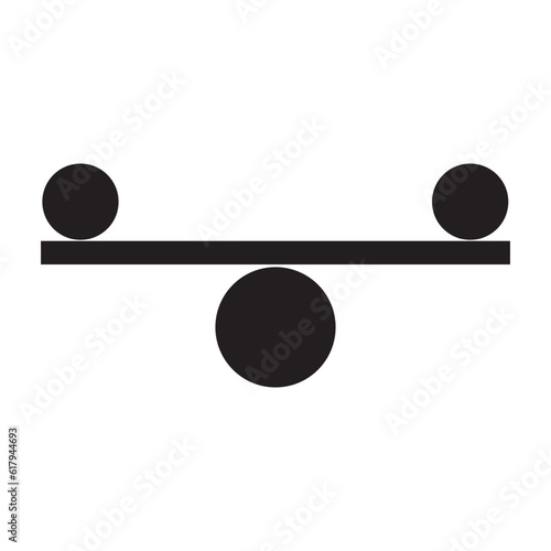 balance swing icon logo vector design template