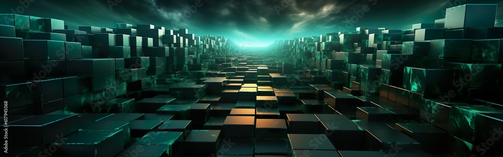 Fototapeta premium Asymmetric Splendor: Captivating Images of Abstract Geometric Patterns