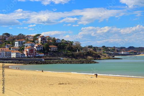 Beach in Saint Jean de Luz in France 