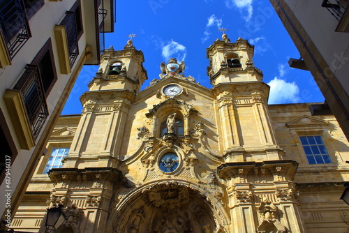 Basilica of Saint Mary of chorus in San Sebastián, Spain 