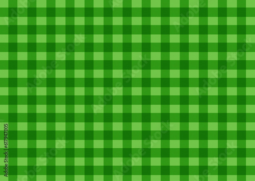 Green plaid tablecloth pattern background vector