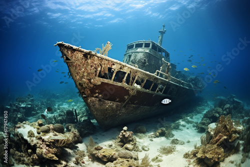 Underwater Shipwrecks and their Untold Stories, Maritime archaeology, Underwater exploration, Generative AI