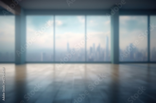 blurred abstract background interior AI generated © Paula