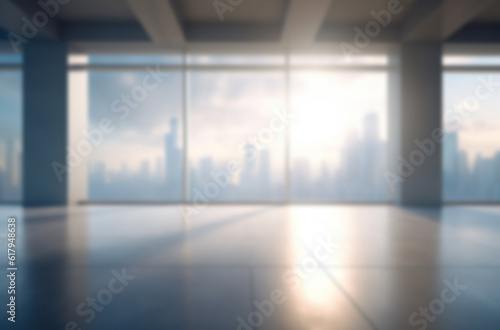 blurred abstract background interior AI generated