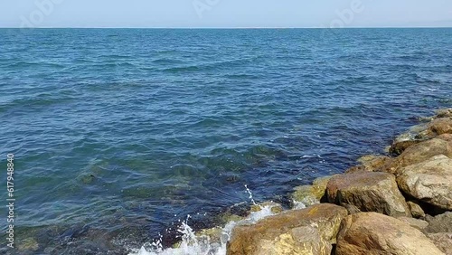 rocks in the sea photo