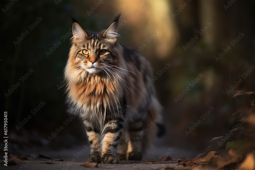 Magnificent Maine Coon: A Gorgeous Cat in a Simple Photo Magnificent Maine Coon: A Gorgeous Cat in a Simple Photo